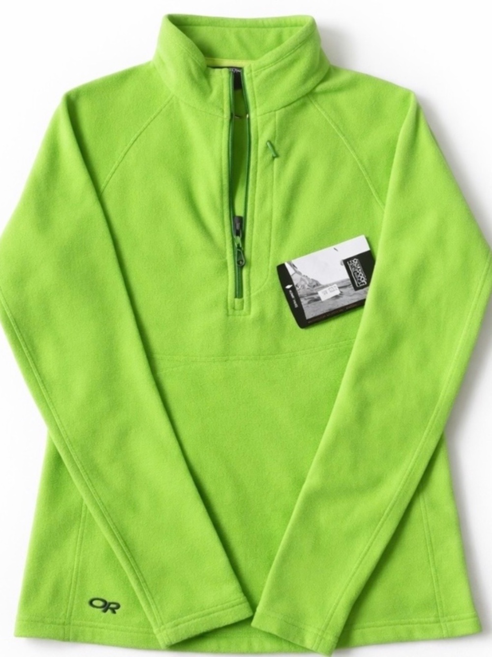 Outdoor Research Soleil 1/4 Zip Fleece Green Women’s Medium Hiking Midlayer NWT